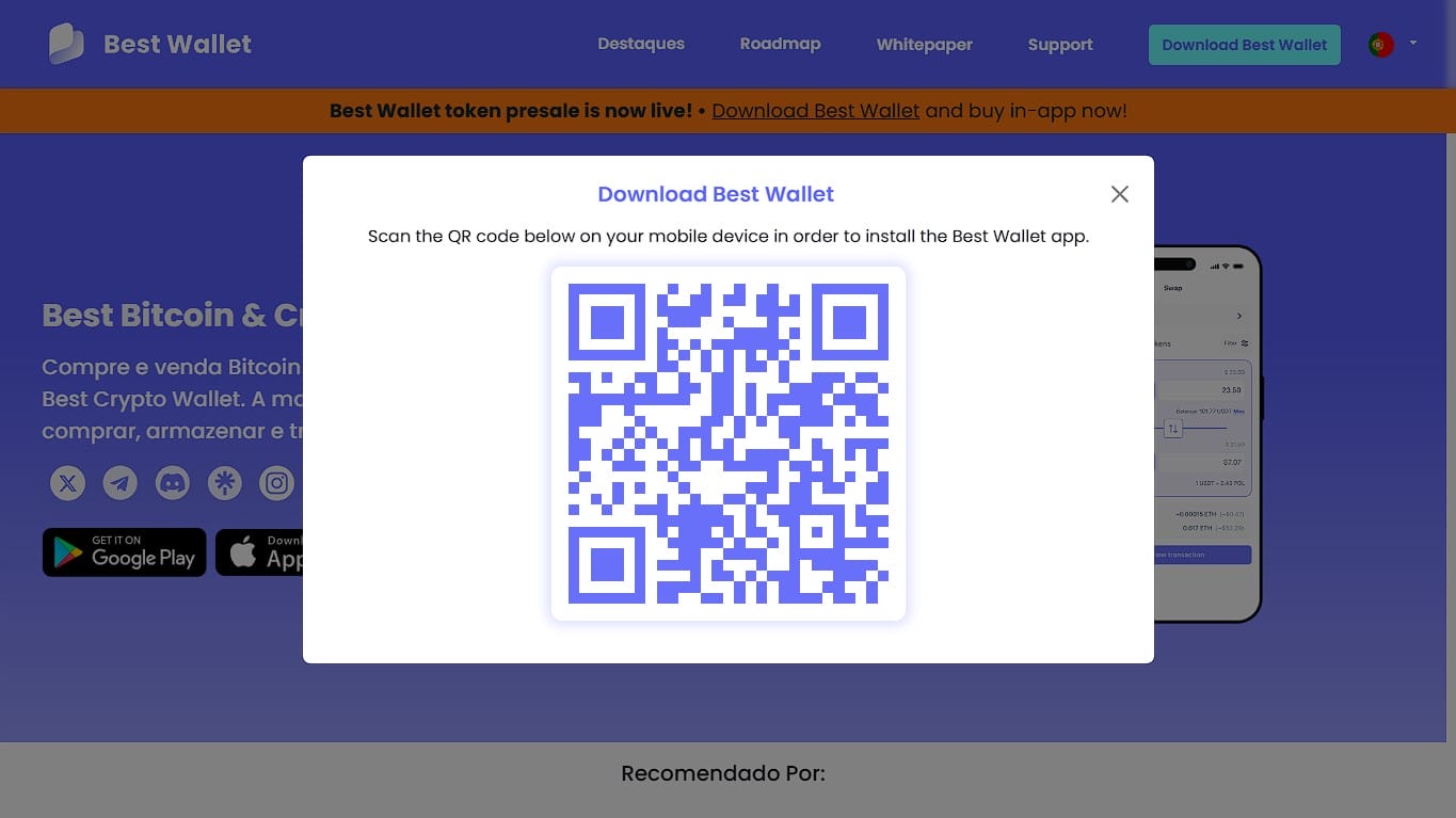 Guia para baixar a Best Wallet no celular