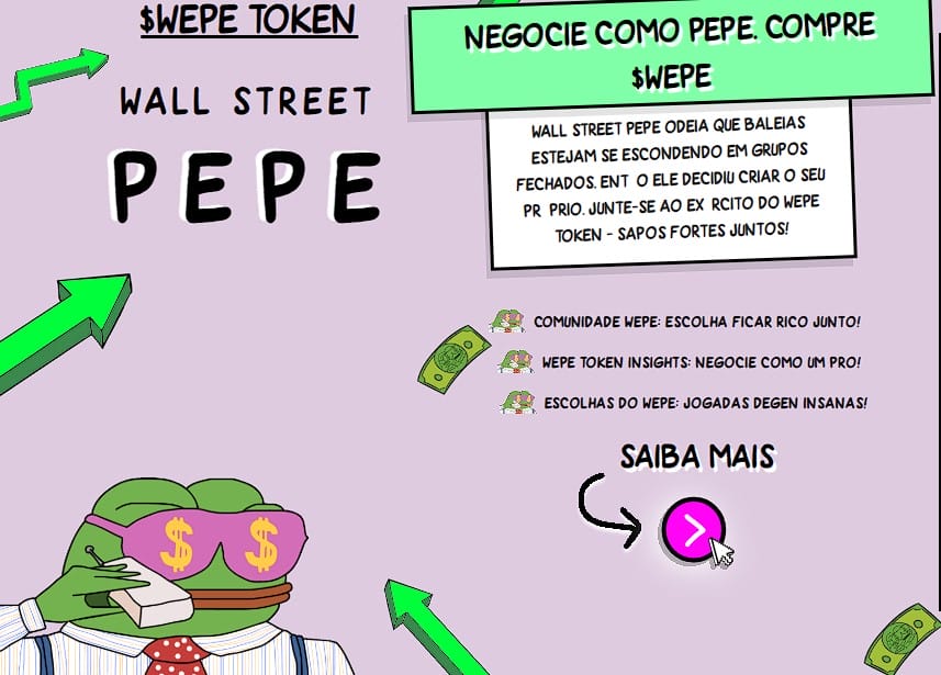 Entenda o que é e como comprar Wall Street Pepe