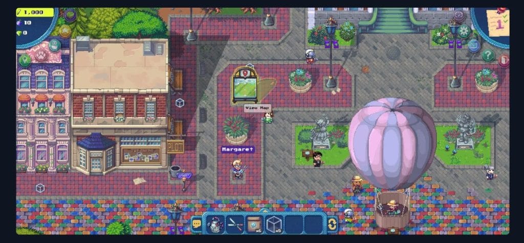 Pixels: construção e estratégia com economias reais