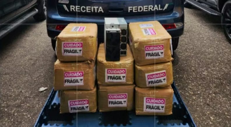 Mineradores de Bitcoin apreendidos pela Receita Federal