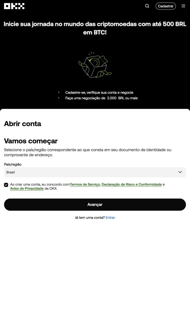 a plataforma OKX é confiável para abrir conta