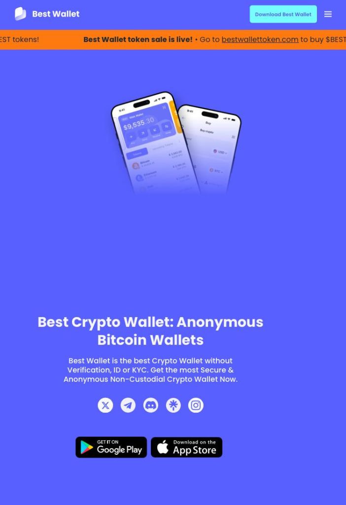 Para comprar SUBBD, baixe o app da Best Wallet