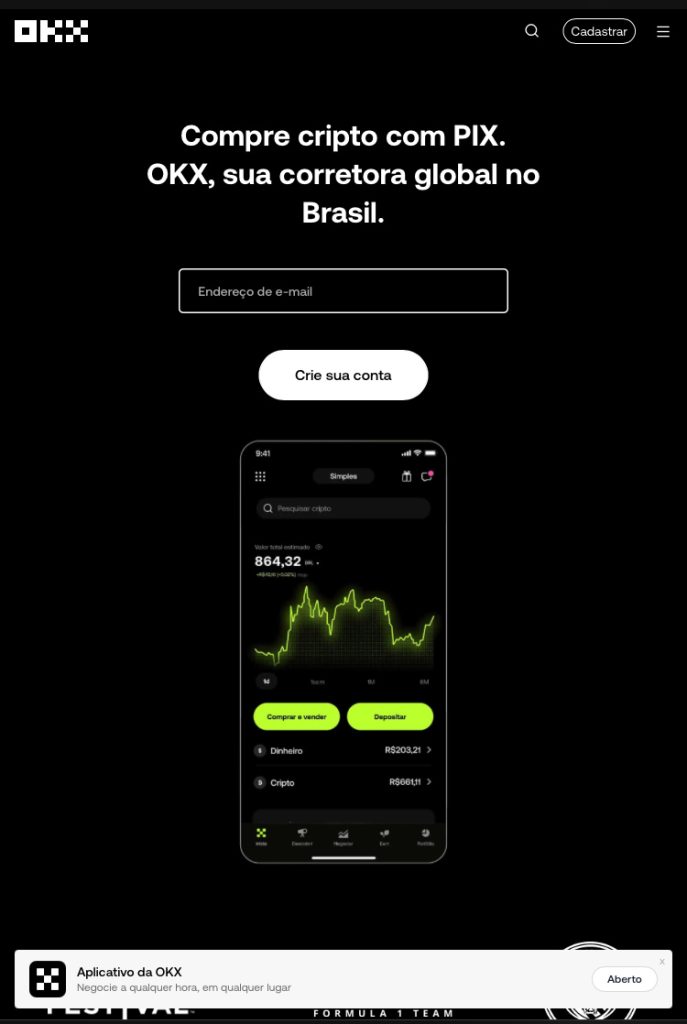 OKX - Ótima opção para negociar mercados futuros