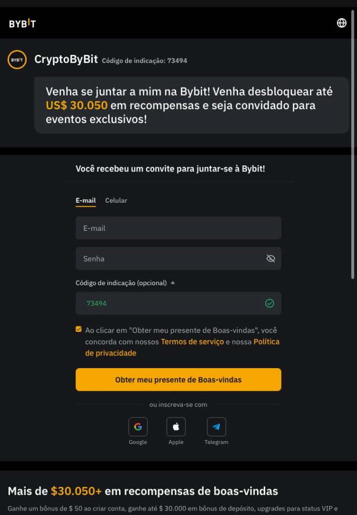 Bybit - Negocie nos mercados futuros 