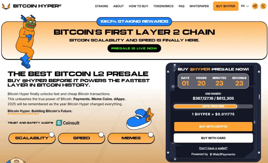 Bicoin Hyper é uma das cotações mais atuais de criptomoedas