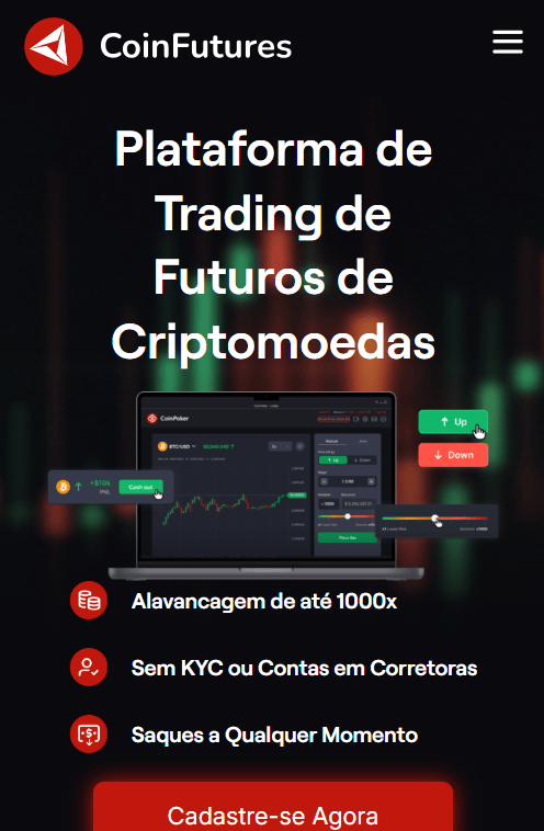 Análise da Coinfutures.io - alavancagem de 1000x