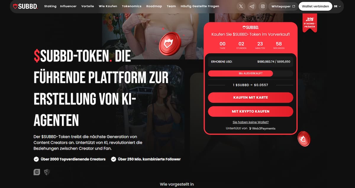 SUBBD Krypto Staking