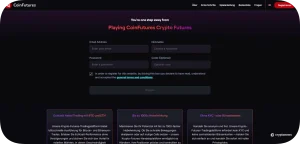 Coinfutures Konto eröffnen