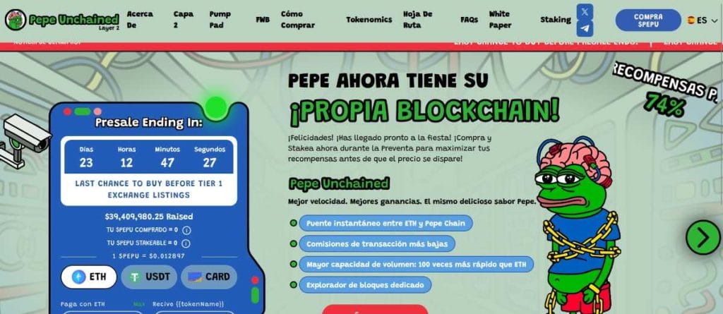 $PEPU va camino de alcanzar los 40 millones de dólares.