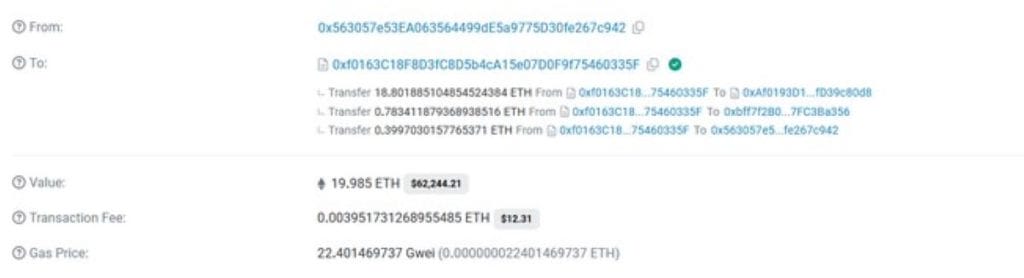 Detalles del hash de la transacción de Ethereum (Txhash) | Etherscan
