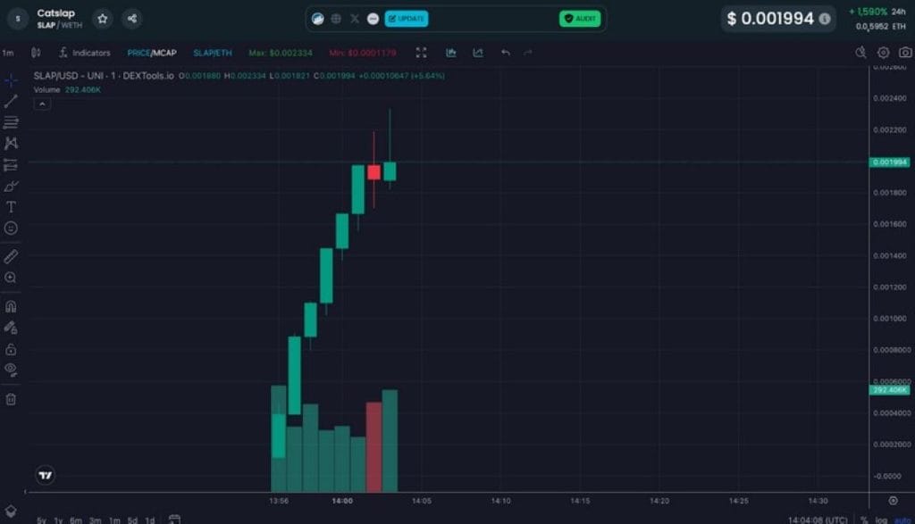 Los tokens de gatos se dispararon durante el Rally de memes