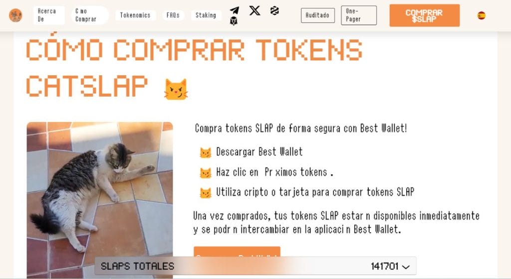 CatSlap se puede comprar fácilmente en unos simples pasos