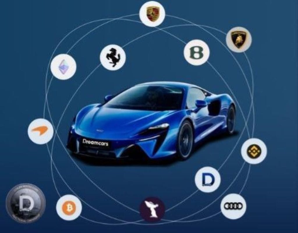 Con Dreamcars, puedes adquirir fracciones de coches de lujo a través de la blockchain y obtener recompensas diarias por el alquiler de estos vehículos