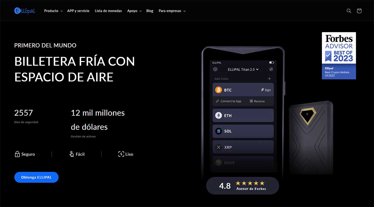 Billetera Solana de Ellipal