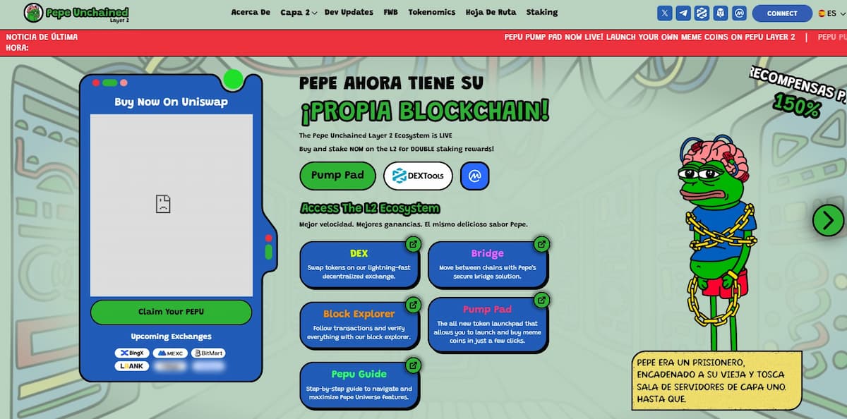 Precio de Pepe Unchained