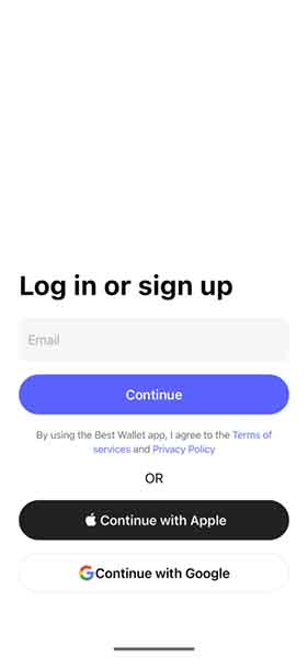 cómo registrarse en best wallet