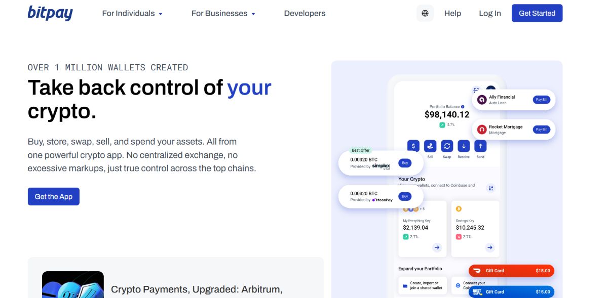 paga con ethereum en Bitpay