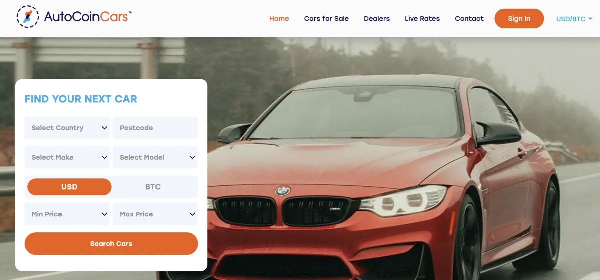 comprar coches con criptomonedas- autocoincars