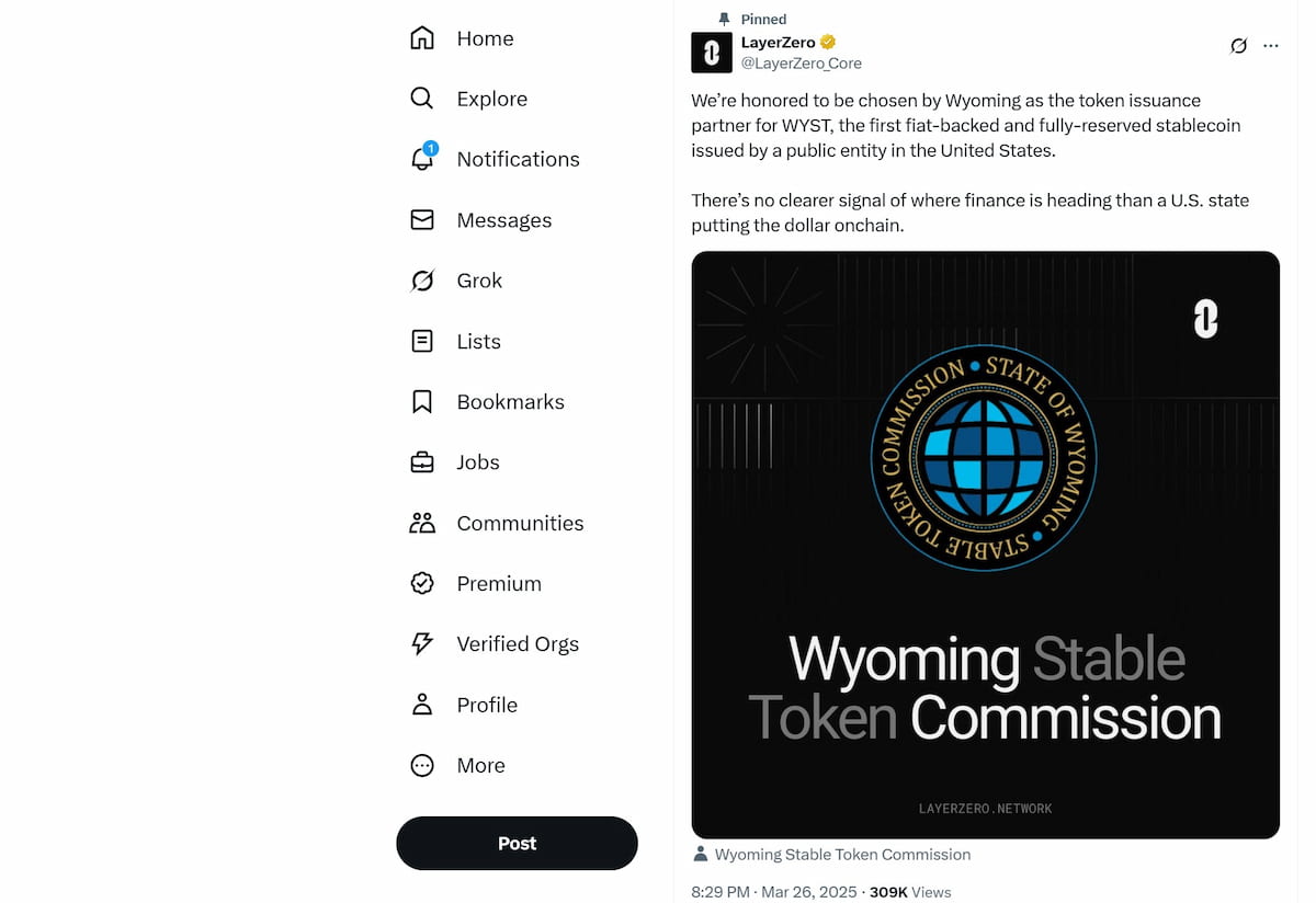 LayerZero precio predicción: socio emisor de tokens para WYST