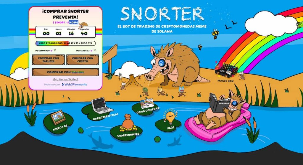 DOGE. La preventa de Snorter Bot acaba de empezar pero coge tracción rápidamente