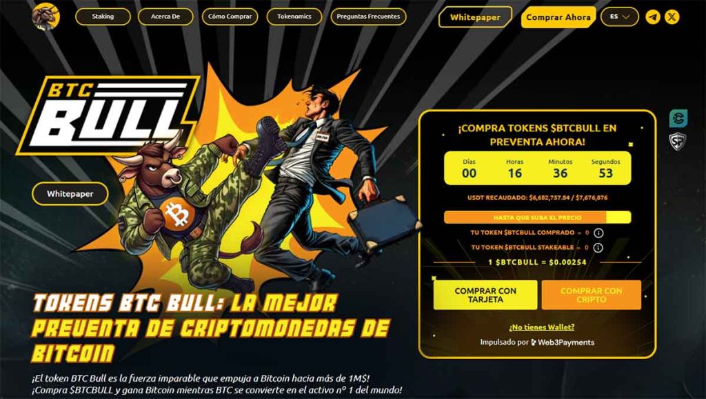 BTC BULL - una de las mejores altcoins en preventa
