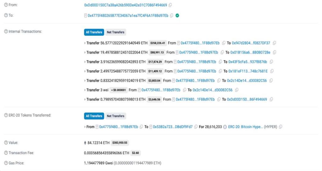 Operaciones en la cadena de bloques
