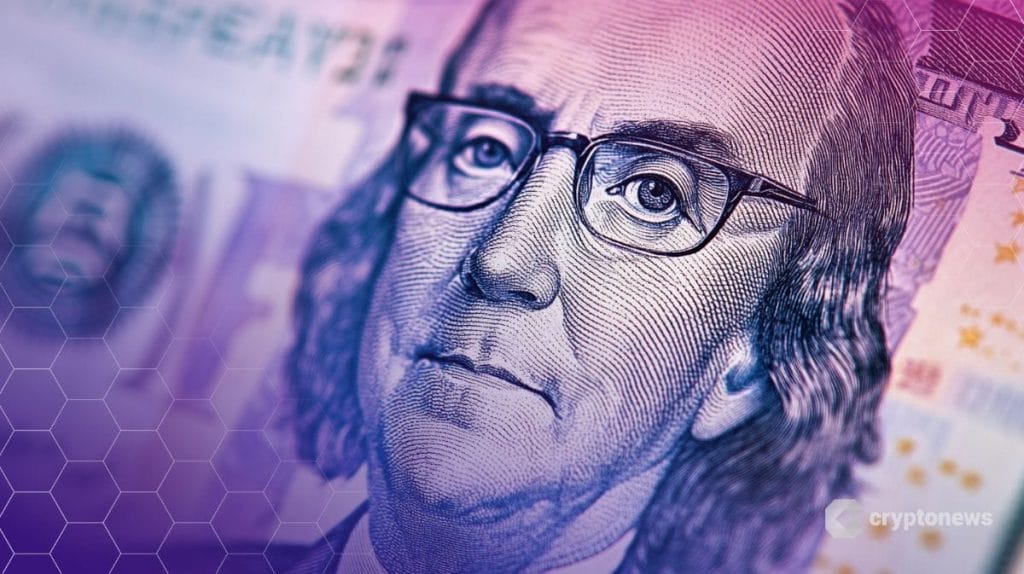 stablecoin-kuvituskuvassa seteli