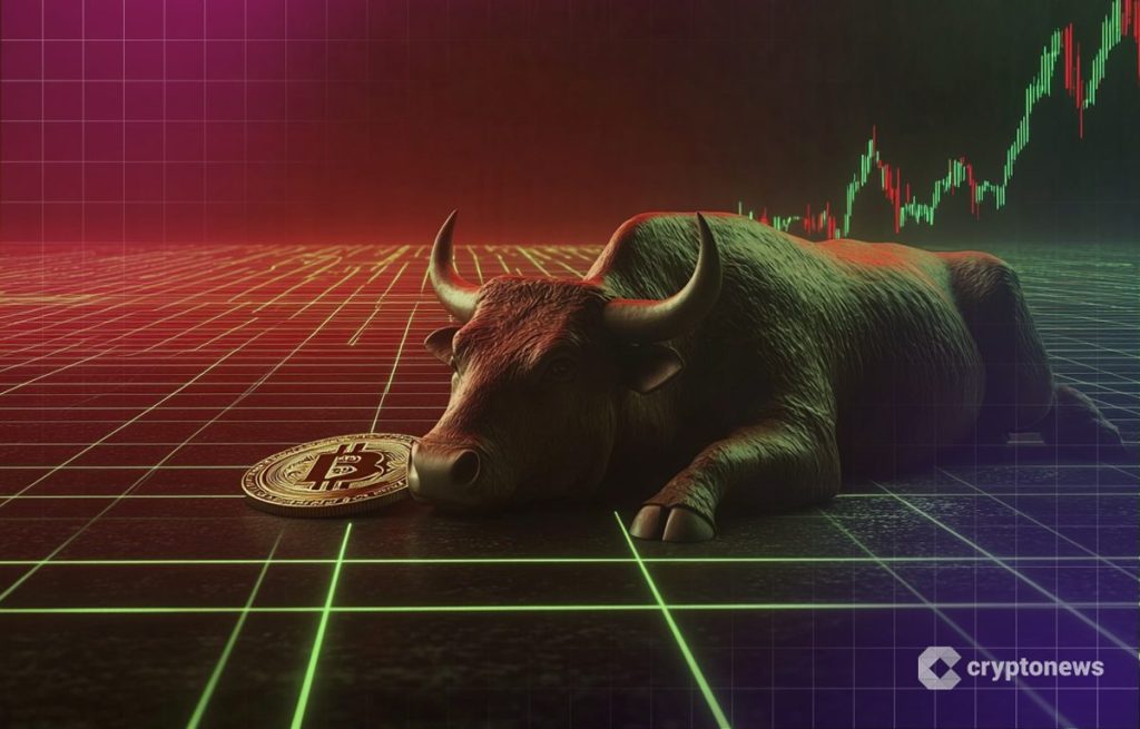Bitcoin, härkä ja futuristinen lattia.