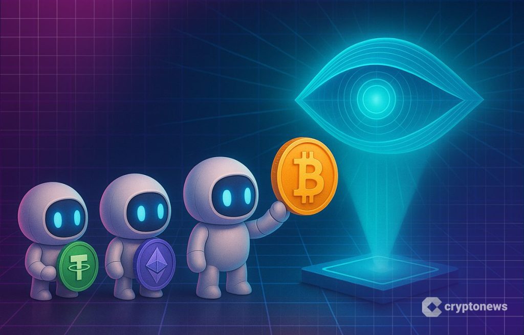 DeFI ja OpenAI kuvassa robotteja ja bitcoin
