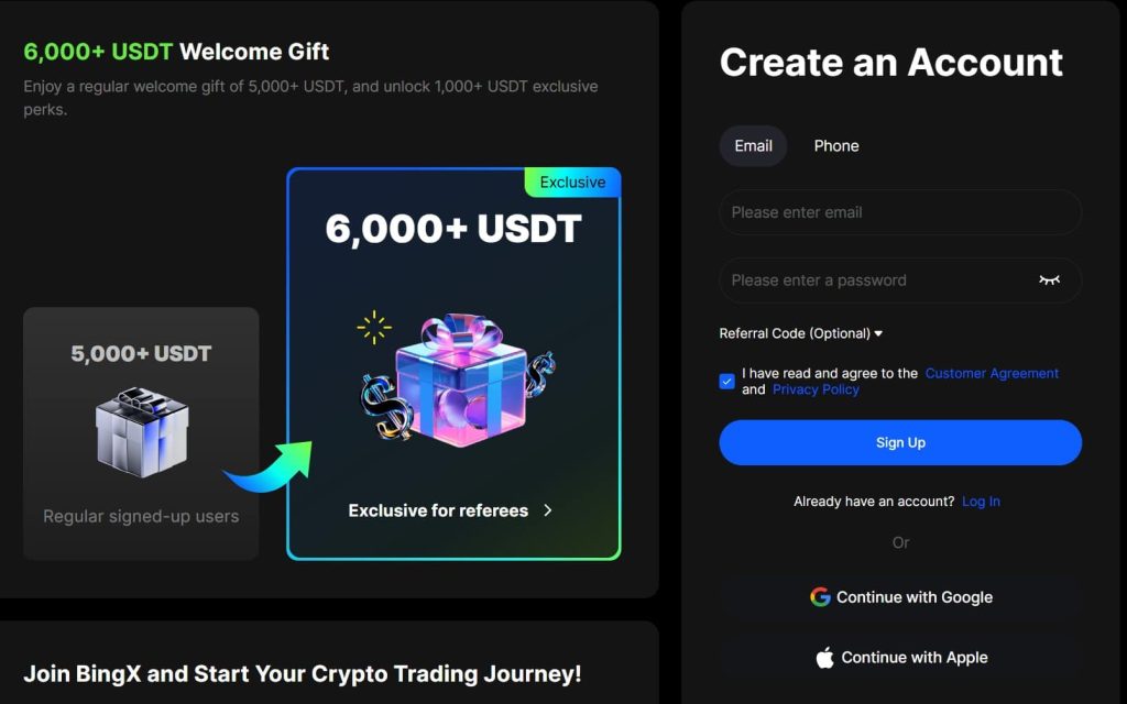 bingx bonus