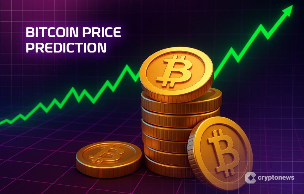 Bitcoin-kolikoita ja kurssikäyrä.