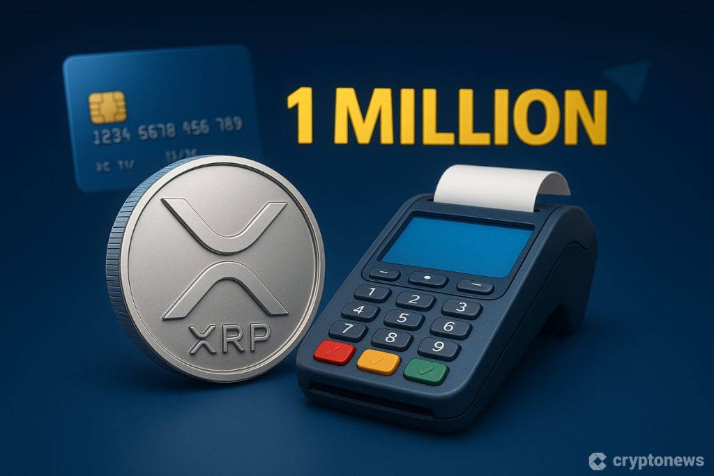 XRP kolikko ja laskukone