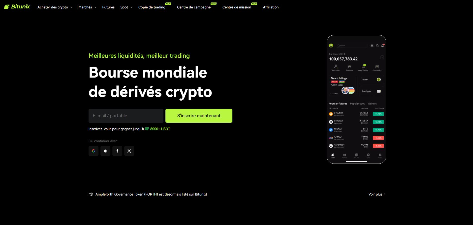 bitunix Acheter bitcoin par Carte de Crédit