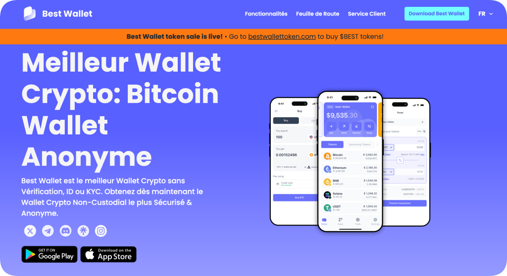 Best Wallet application pour acheter des shitcoins