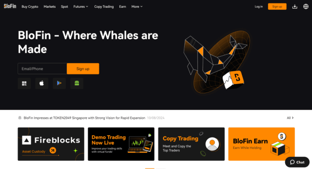 Piattaforma di trading sui futures crypto BloFin