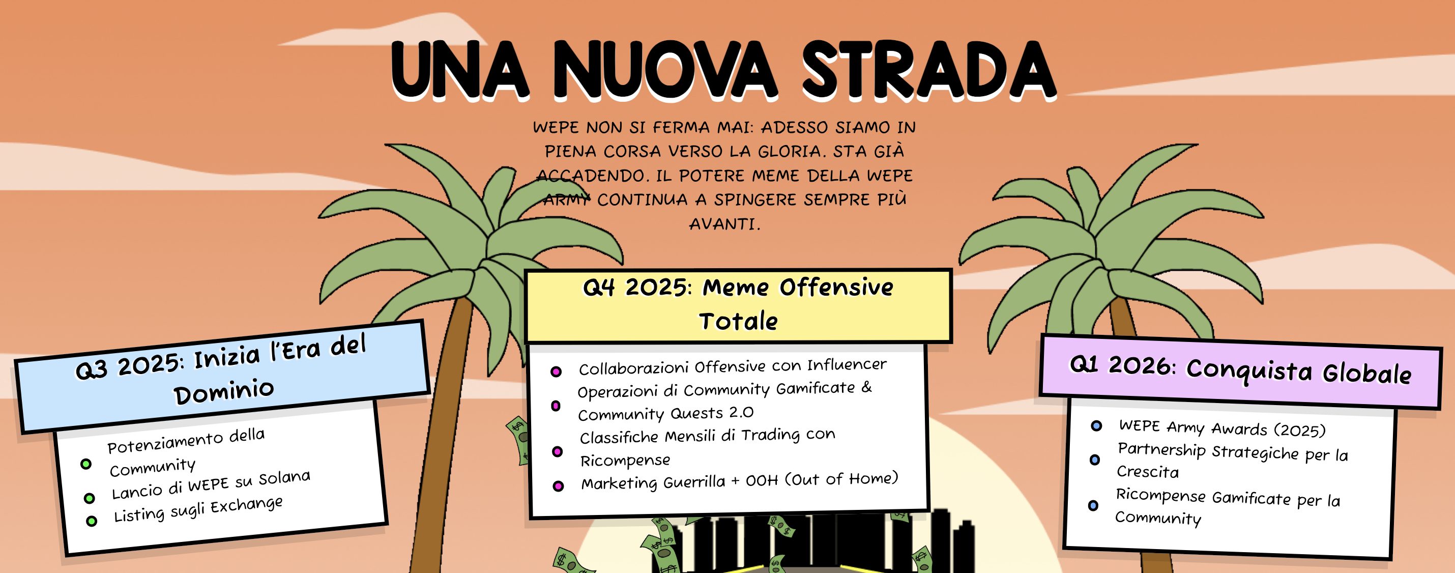 La roadmap di Wall Street Pepe si fa ancora più interessante