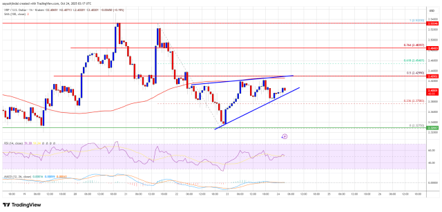 Grafico dell'andamento del prezzo di XRP