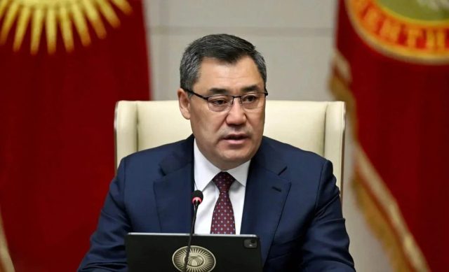 Presidente Sadyr Japarov. | Fonte Kabar