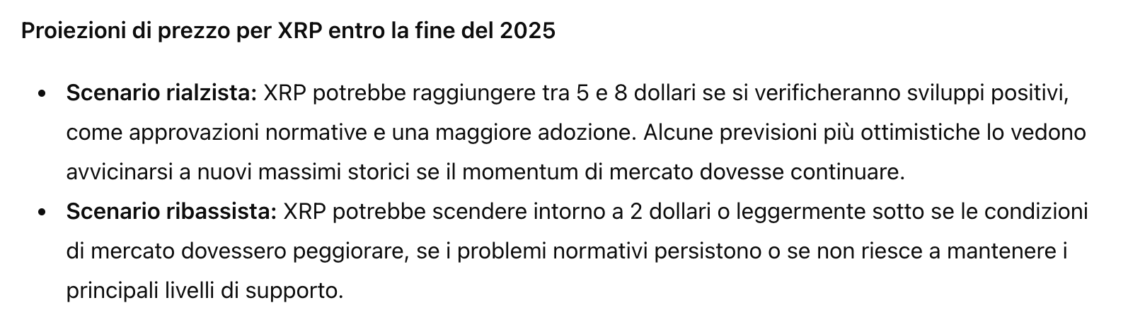 Previsione del prezzo di XRP
