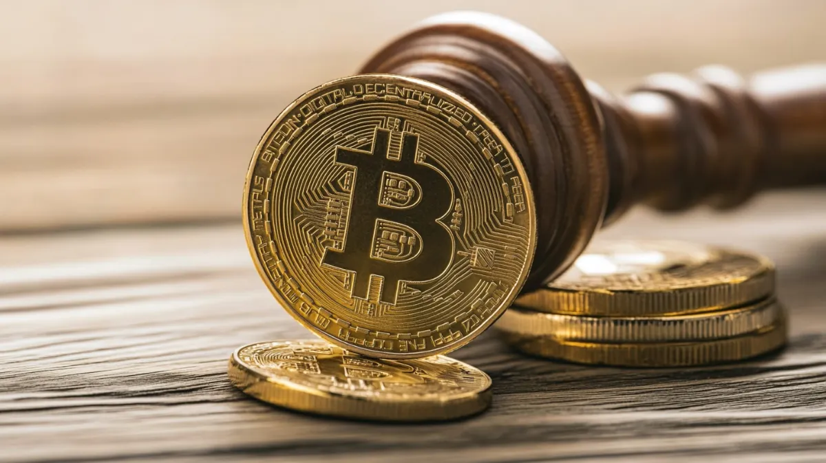 後ろに伸びるビットコイン