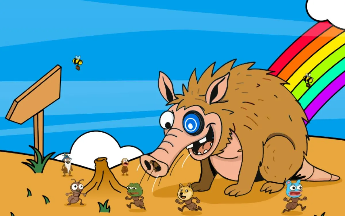 Snorter Botのキャラクターと虹