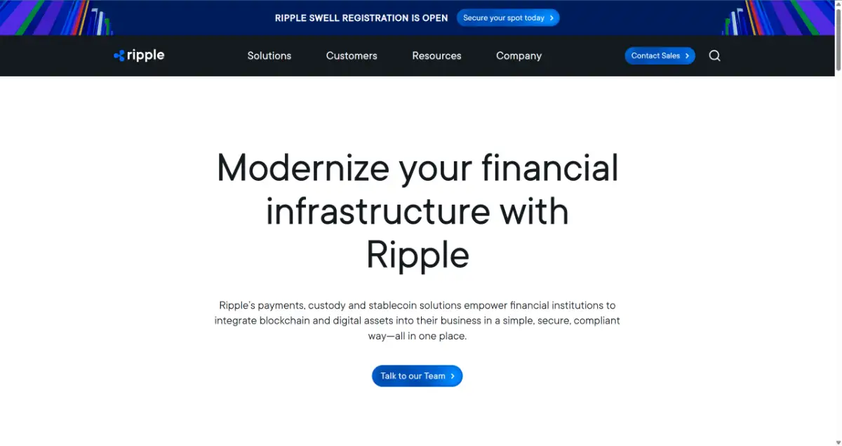 リップル(XRP)の公式ホームページ