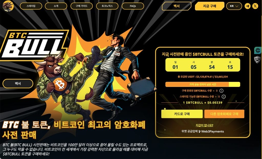 BTC 불 토큰