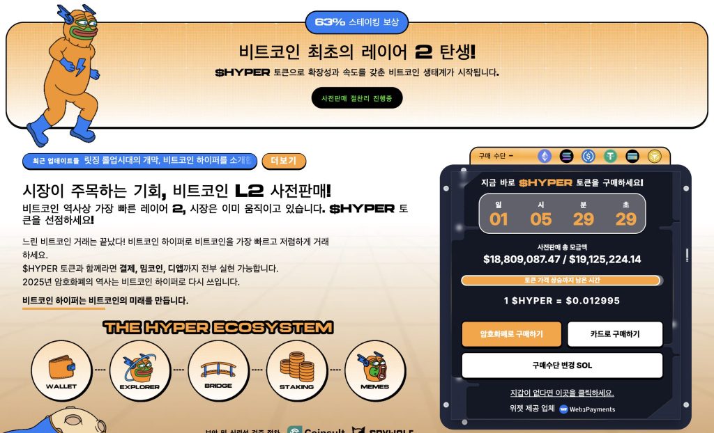 비트코인 하이퍼 프리세일