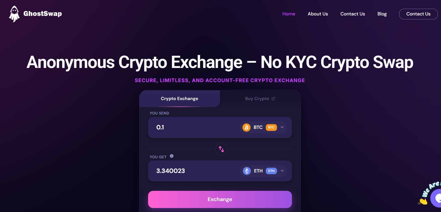 고스트스왑 - KYC 없는 거래소