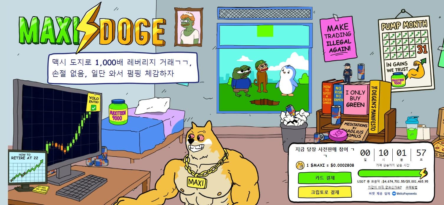 맥시 도지 사전판매 웹사이트