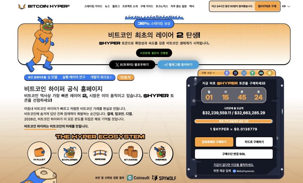 비트코인 하이퍼 프리세일
