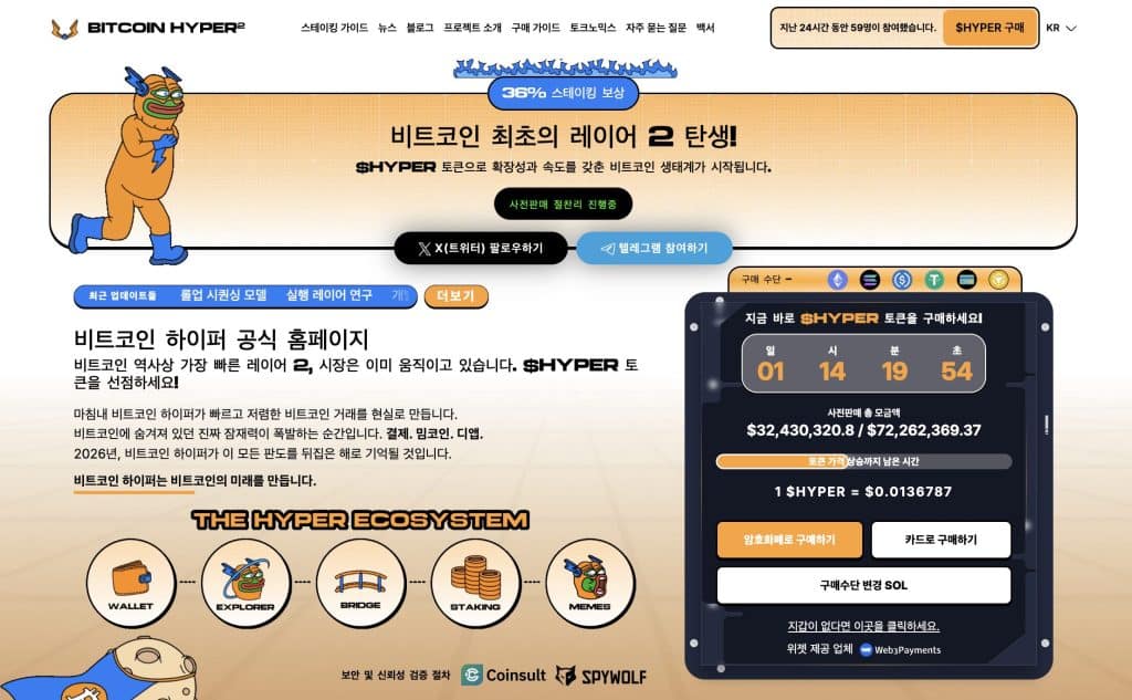 비트코인 하이퍼 프리세일