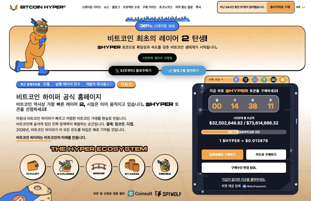 비트코인 하이퍼 프리세일