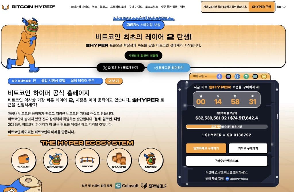 비트코인 하이퍼 프리세일